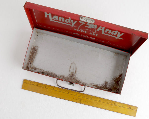 Handy Andy Box with Lid at Lobster Bisque Vintage