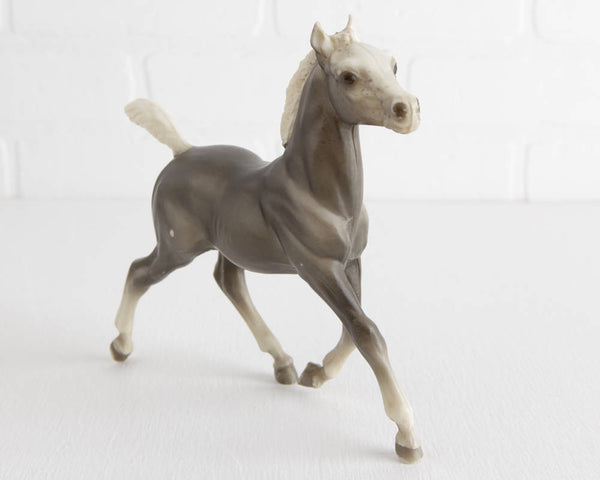 Breyer Smoke Gray Running Foal with Speckled Face #131 at Lobster Bisque Vintage