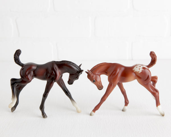 Breyer Trio of Cavorting Foals at Lobster Bisque Vintage