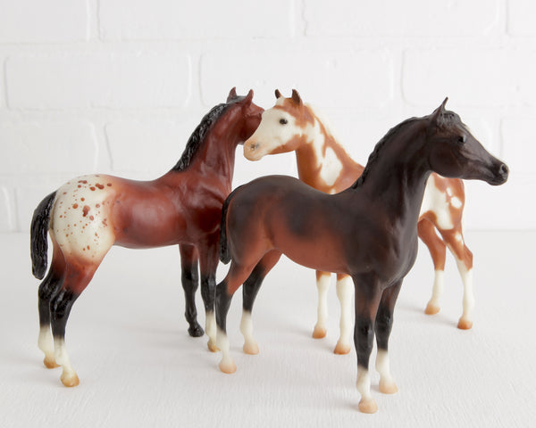 Breyer Trio of Stock Horse Foals at Lobster Bisque Vintage