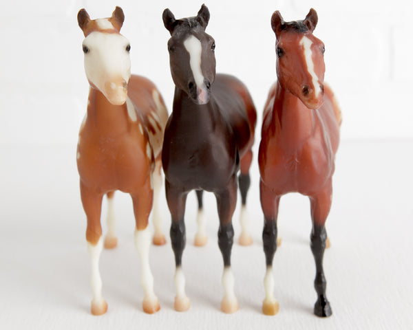 Breyer Trio of Stock Horse Foals at Lobster Bisque Vintage