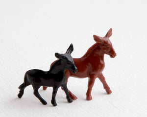 Pair of Mule or Donkey Figurines at Lobster Bisque Vintage