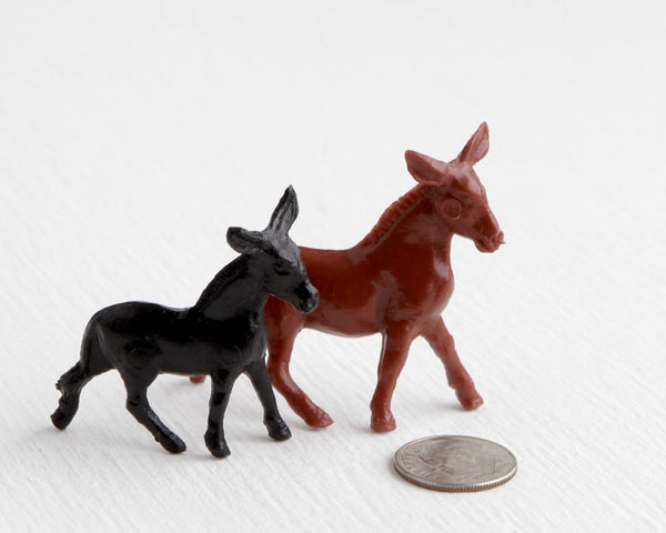 Pair of Mule or Donkey Figurines at Lobster Bisque Vintage
