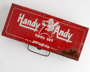 Handy Andy Box with Lid at Lobster Bisque Vintage