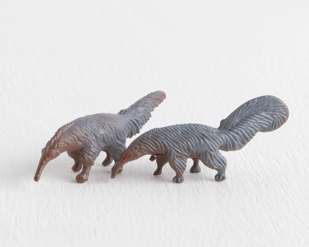 Tiny Anteater Pair In Original Arco Ark Package at Lobster Bisque Vintage