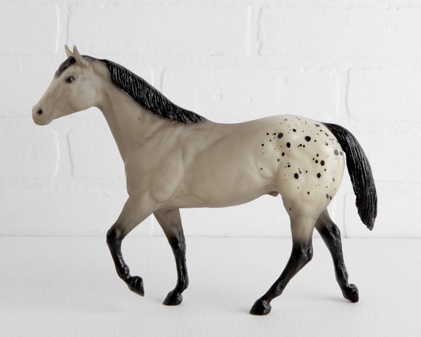 Breyer Gray Blanket Appaloosa Stock Horse Stallion, Sears Holiday Catalog Special at Lobster Bisque Vintage
