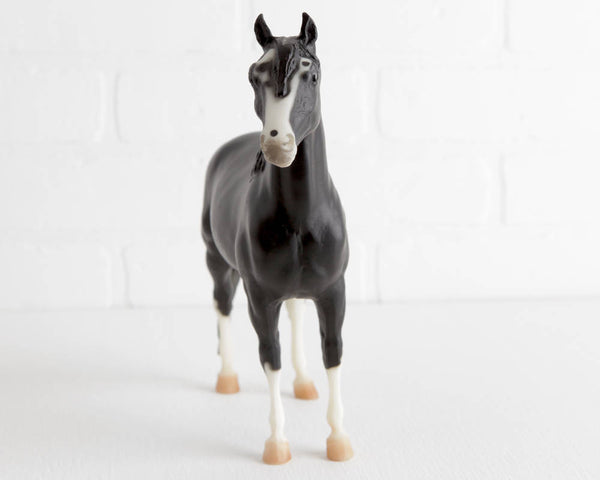 Breyer Missouri Fox Trotter Tri Mi Boot Scootin Boogie in Black with White Stockings at Lobster Bisque Vintage