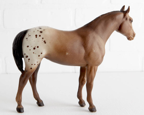 Breyer Appaloosa Quarter Horse Yearling in Brown Blanket Appy with Blaze at Lobster Bisque Vintage