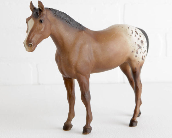 Breyer Appaloosa Quarter Horse Yearling in Brown Blanket Appy with Blaze at Lobster Bisque Vintage