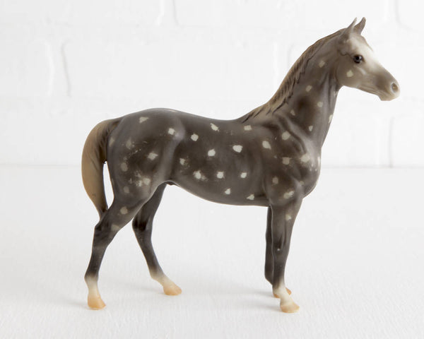 Breyer Resist Dapple Gray Cloud, B Ranch Series with Light Mane and Tail at Lobster Bisque Vintage
