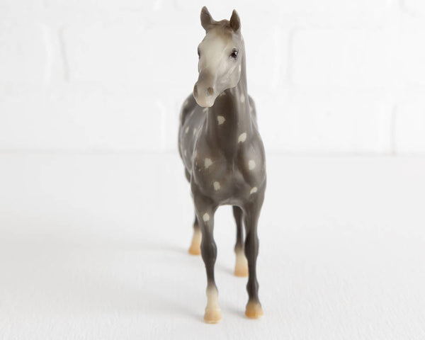 Breyer Resist Dapple Gray Cloud, B Ranch Series with Light Mane and Tail at Lobster Bisque Vintage