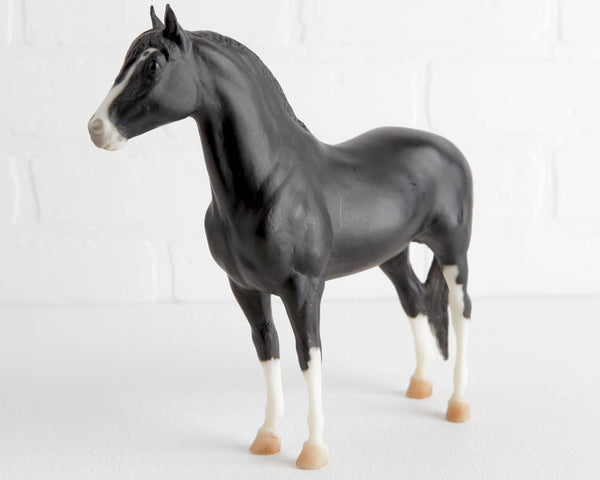 Breyer Missouri Fox Trotter Tri Mi Boot Scootin Boogie in Black with White Stockings at Lobster Bisque Vintage