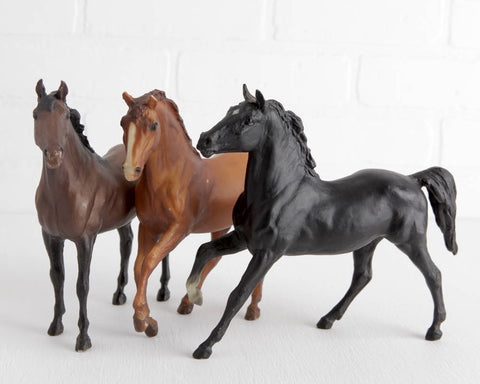 Breyer Black Beauty Trio with Black Beauty, Ginger, and Duchess from Black Beauty Set at Lobster Bisque Vintage