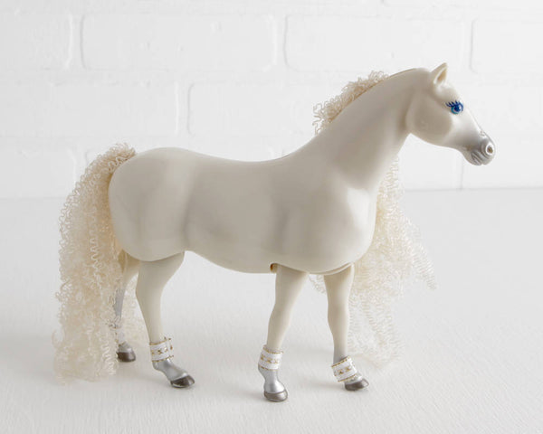 Mattel Barbie Horse with Long Curly Mane and Tail at Lobster Bisque Vintage