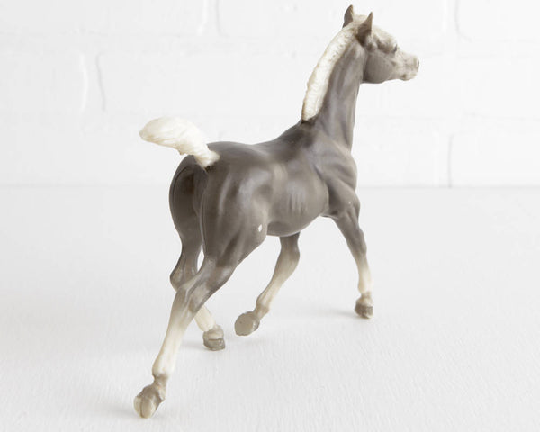 Breyer Smoke Gray Running Foal with Speckled Face #131 at Lobster Bisque Vintage
