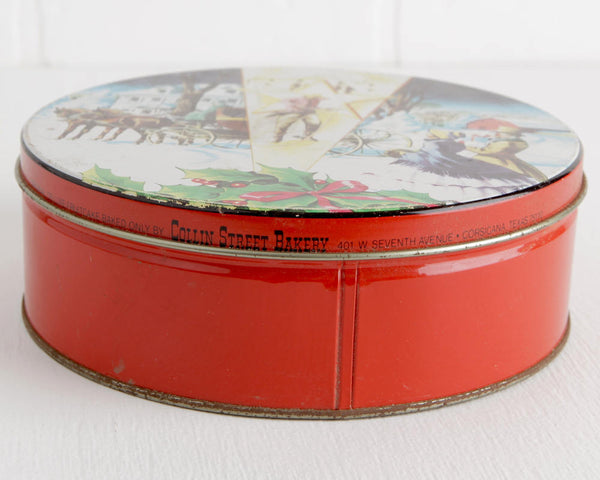 Collin Street Bakery Christmas Fruitcake Tin at Lobster Bisque Vintage
