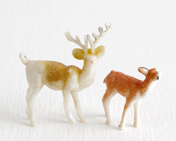 Buck and Fawn Deer Lot at Lobster Bisque Vintage