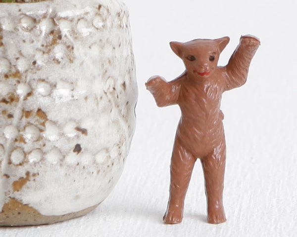 Brown Tiny Standing Bear at Lobster Bisque Vintage
