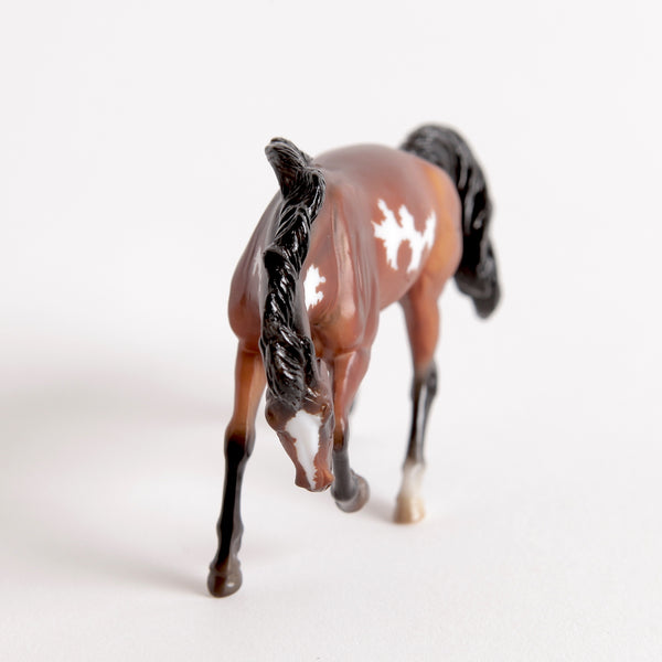 Breyer Mystery Horse Surprise Bay Pinto Mustang