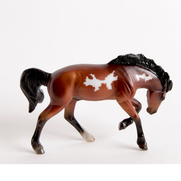 Breyer Mystery Horse Surprise Bay Pinto Mustang